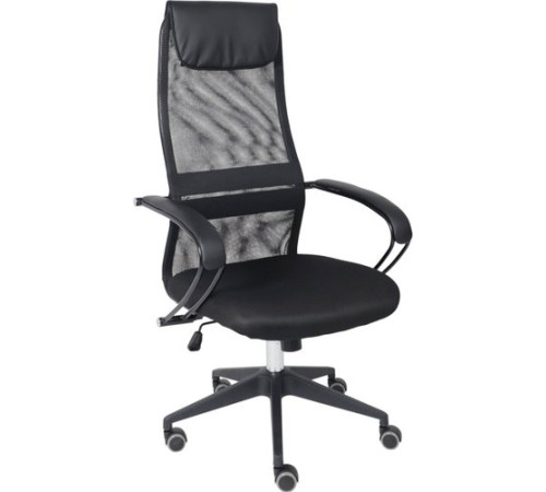 Офисное кресло AksHome First PL ткань/сетка, черный