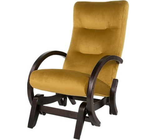 Кресло-качалка Мебелик Мэтисон охра/венге структура