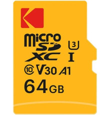 Карта памяти Kodak Ultra Performance microSDXC 64GB EKMSDM64GXC10HPRK с адаптером