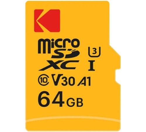 Карта памяти Kodak Ultra Performance microSDXC 64GB EKMSDM64GXC10HPRK с адаптером