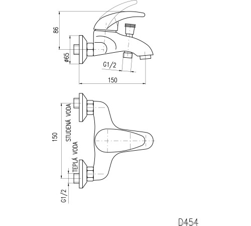 Смеситель Slezak RAV Dunaj D454.5
