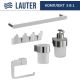 Набор аксессуаров для ванной Lauter 21TS3018 + 21TS3020 + 21TS3008 + 21TS3014 + 21TS3005 Chrome, 5 предметов