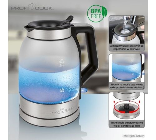 Электрический чайник ProfiCook PC-WKS 1215 G