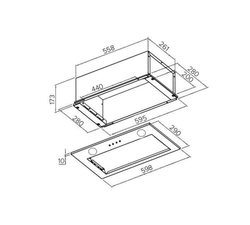 Кухонная вытяжка GrandGermes Spa 60 черный