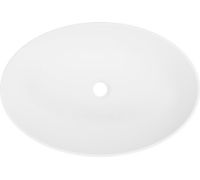 Умывальник Belux Джаз 540 Эллипс 18, белый матовый/Solid Surface