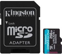 Карта памяти Kingston Canvas Go! microSDXC 256GB SDCG4/256GB с адаптером