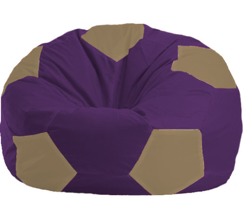 Кресло-мешок Flagman Мяч Стандарт М1.1-70 фиолетовый/бежевый
