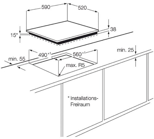 Варочная панель Electrolux EHF6547FXK