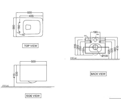 Унитаз Jaquar KUS-BLM-35953BIUFSM