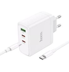 Сетевое зарядное Hoco N30 USB Type-C белый