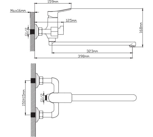 Смеситель Diadonna Д168-22QH