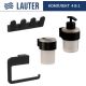 Набор аксессуаров для ванной Lauter 21TS3019 + 21TS3021 + 21TS3009 + 21TS3015 Matt Black, 4 предмета