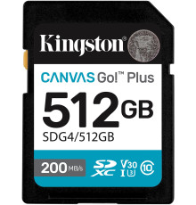 Карта памяти Kingston Canvas Go! Plus SDXC 512GB SDG4/512GB