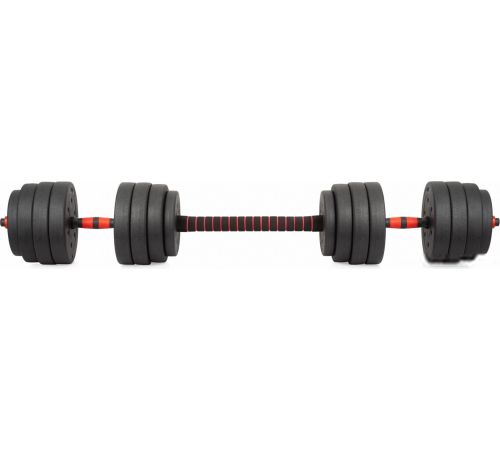Набор гантелей с грифом для штанги VictoryFit VF-DC400 2x20 кг