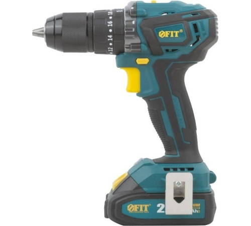 Ударная дрель-шуруповерт FIT 79903 с 2-мя АКБ, кейс