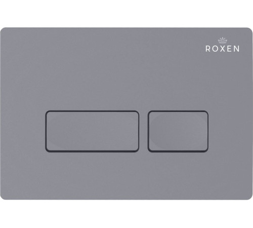 Унитаз приставной Roxen Antares в комплекте с инсталляцией Attach 5 в 1 967072 кнопка: серый бетон