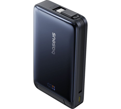 Внешний аккумулятор Baseus Nomos Qi2 Magnetic Power Bank 10000mAh черный