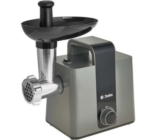 Мясорубка Delta DL-6107M серый/черный