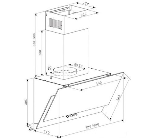 Кухонная вытяжка Making Oasis Everywhere NC-50B