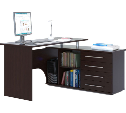 Компьютерный стол Сокол КСТ-109 правый венге