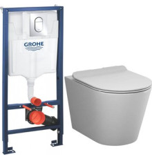 Унитаз подвесной AM.PM Sunny Flashclean C85C1701SC + GROHE Rapid SL 39504000