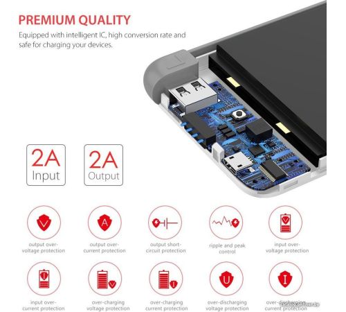 Внешний аккумулятор Yoobao S10K microUSB белый
