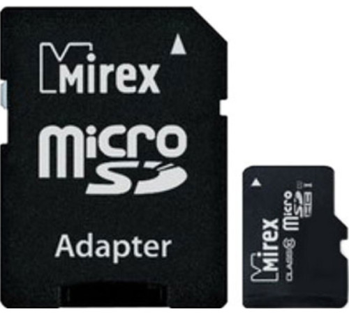 Карта памяти Mirex microSDXC UHS-I Class 10 128GB + адаптер [13613-AD10S128]