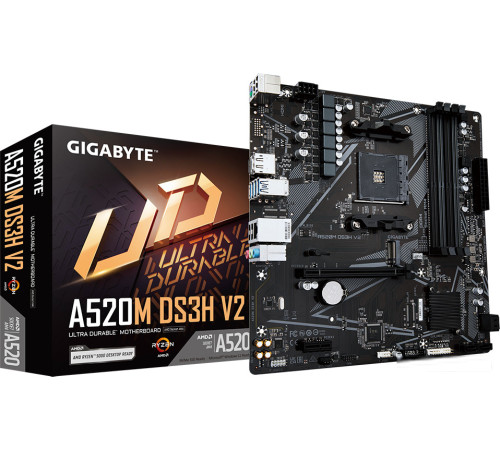 Материнская плата Gigabyte A520M DS3H V2 rev. 1.1