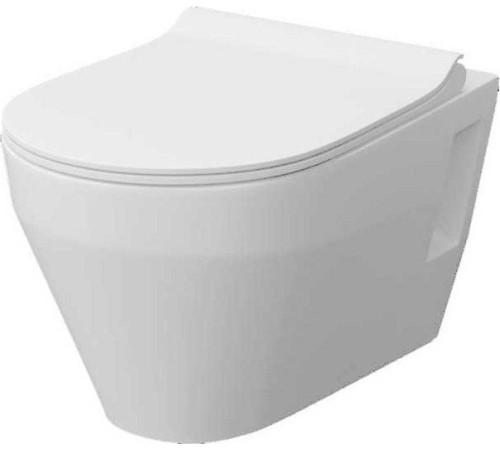 Унитаз подвесной Керамин Бари Slim МЛ Премиум c кнопкой K5236-К-EEA4