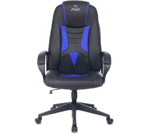 Кресло Zombie 8 черный/синий