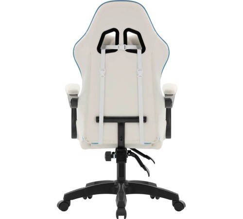 Игровое геймерское кресло Defender Legas белый/голубой