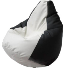 Кресло-мешок Flagman Груша Г2.3-1016 черный/белый