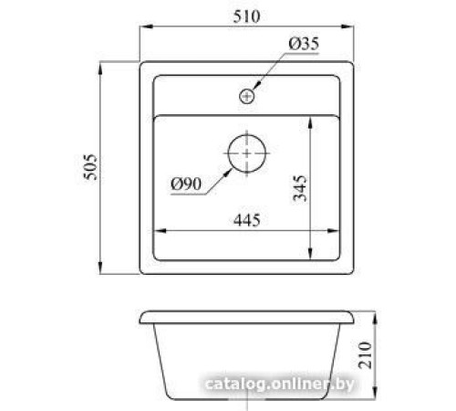 Кухонная мойка БелЭворс Rio белый, без сифона