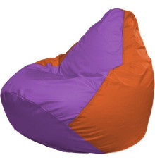 Кресло-мешок Flagman Груша Макси Г2.1-110 оранжевый/сиреневый