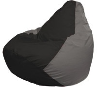 Кресло-мешок Flagman Груша Макси Г2.1-403 серый/черный