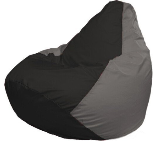 Кресло-мешок Flagman Груша Макси Г2.1-403 серый/черный