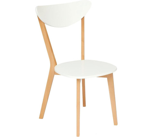 Стул TetChair Maxi белый/бук натуральный