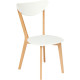 Стул TetChair Maxi белый/бук натуральный
