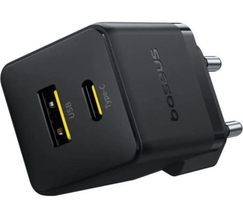 Сетевое зарядное Baseus Palm Fast Charger C+U 30W EU P1011160A113-01 черный