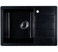 Кухонная мойка Marblan Recta L черный, с сифоном