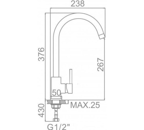Смеситель Ledeme L4299U