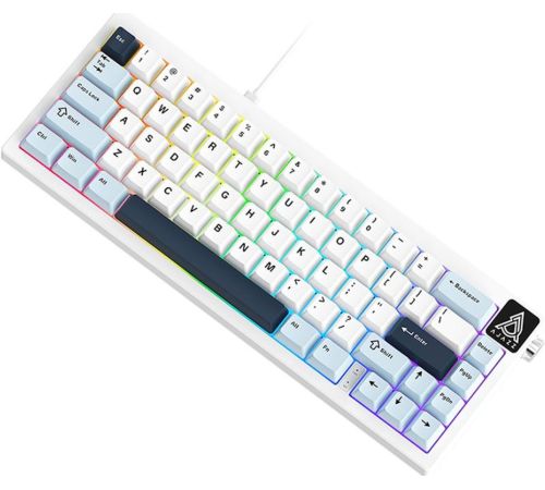 Клавиатура Ajazz AK650 Wired синий/белый, Ajazz Sea Salt