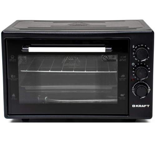 Мини-печь Kraft KF-MO3800BL черный