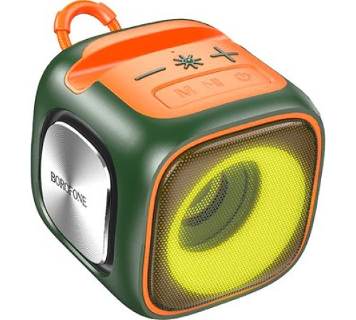 Беспроводная колонка Borofone BR29 темно-зеленый/оранжевый