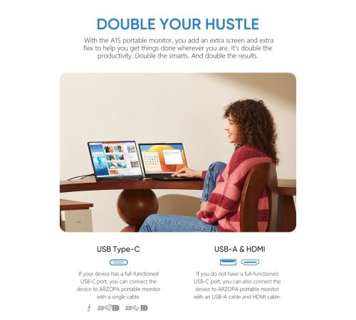 Портативный монитор Arzopa A1S