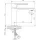 Умывальник Lauter 21441B + Moon 21СК691BS с сифоном 21635B черный матовый