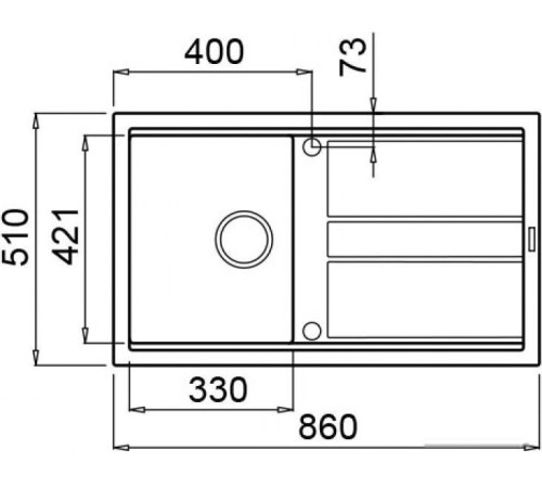 Кухонная мойка Elleci Best 400 White K96