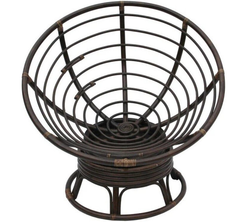 Кресло-качалка Garden Story Папасан Roker D110 вращающееся CV-18C бежевый/коньячный