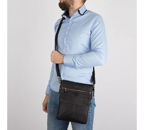 Сумка через плечо Poshete 196-1148-21-BLK черный