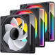 Комплект вентиляторов для корпуса Jonsbo ZK-120 Reversed черный, 3 шт.